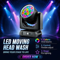 IP65 Wasserdichter Zoom 19x60W Moving Head Light RGBW LED Halo Aura Wash Beam für Outdoor-Konzerte, Events, Partys, Hochzeiten, DJ, Disco