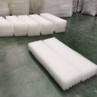 Emballage structuré en plastique PP ondulé pour colonnes de lavage, tours de refroidissement, absorption et stripping