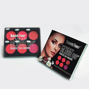 Palette de fards à joues 6 couleurs, finition mate et satinée, pigment longue durée pour tous les tons de peau - Product Image 3