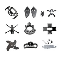 Pièces imprimées en 3D en nylon PA12 personnalisées MJF SLS avec inserts filetés en laiton Heat0Set M2-M10 pour composants structurels de drones