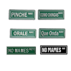 เข็มกลัดเคลือบลายการ์ตูนคำศัพท์ภาษาเม็กซิกัน  คำพูดภาษาสเปน  "Pinche Way No Mames <span class=keywords><strong>Wey</strong></span> Orale Way"  เข็มกลัดติดกระเป๋า เข็มกลัดติดปกเสื้อ ของขวัญเครื่องประดับตลกๆ - Product Image 1