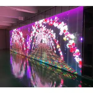 LED Soft Film Transparent Display Screen Transparent Double Sided LED Hanging Screens