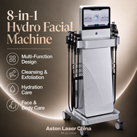Équipement de beauté Hydro Dermabrasion 8 en 1, machine multifonctionnelle pour le soin de la peau du visage, système de nettoyage en profondeur pour salon professionnel