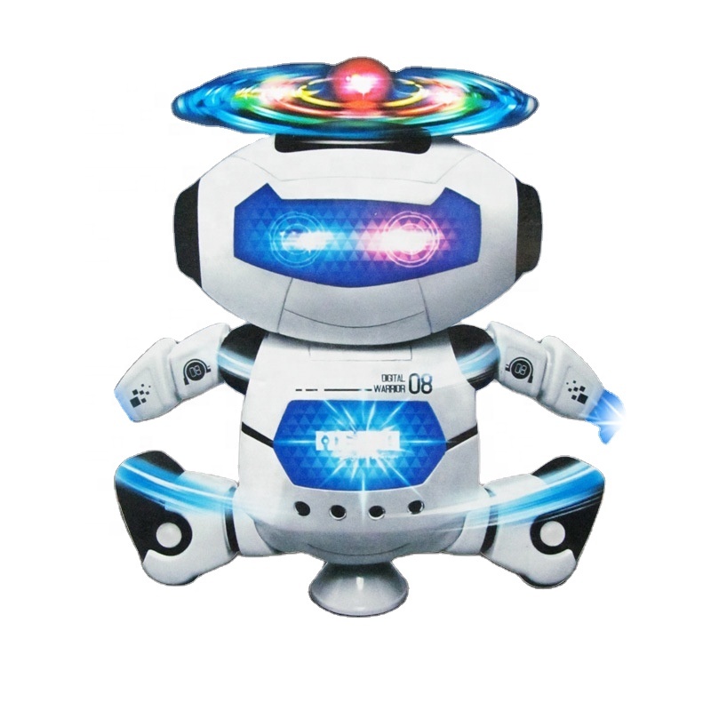 Popular ai smart intelligent dancing education learning toy robots for kids children electric with lights musical 360 rotation