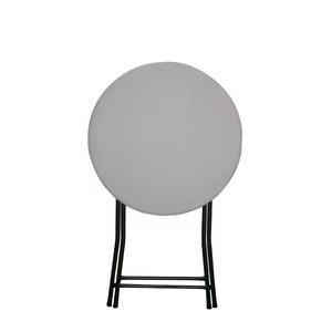 Mesa de Cóctel Plegable Redonda de Plástico para Exteriores, Mesa Redonda Blanca Plegable para Eventos - Product Image 5