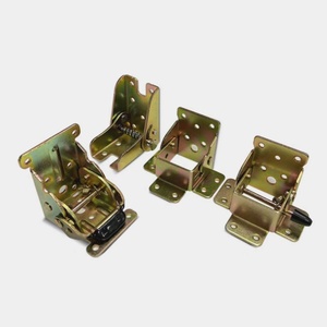 Charnières métalliques pliantes modernes à 90 degrés en acier zingué pour pieds de meubles de salon, chambre, salle à manger, salle de sport, cuisine - Product Image 3