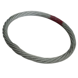 PVC鋼ワイヤーロープ亜鉛メッキコーティングGh品質低価格1.0-3.0mmステンレスグロメット鋼リフティングスリング - Product Image 1