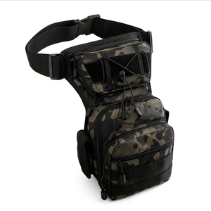 DFB07185 Black Camouflage Green Khaki Brown CP Camouflage Night Black Camo <b>Cargo</b> Men Outdoor Sports Men Waist <b>Bag</b> - Product Image 3