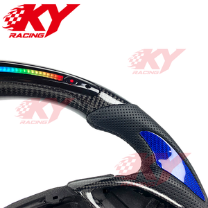 Accessoires de voiture pour Chevrolet Camaro 2SS ZL1 SS LS 2010-2020 Corvette C7 Z06, volant sport en fibre de carbone avec écran LED - Product Image 2