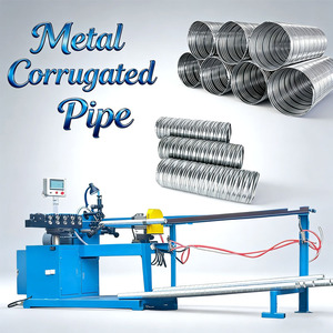 <span class=keywords><strong>Tuyau</strong></span> ondulé en métal formant la machine pour faire des tuyaux concrets - Product Image 1