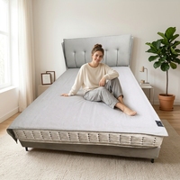 Drap de lit en fibre d'acier inoxydable, drap de mise à la terre conducteur, housse de matelas de mise à la terre lavable avec cordon, durable, taille Queen