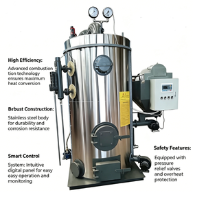 Chaudière à vapeur industrielle verticale Zhongfei LHG, 500 kg - 2000 kg, alimentée à la biomasse (sciure de bois, granulés), <span class=keywords><strong>prix</strong></span> Chine, chaudière à vapeur automatique - Product Image 3