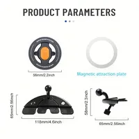 Penyangga Ponsel Magnetik Magsafe untuk Slot CD Mobil, Braket Universal untuk iPhone