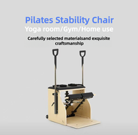 Chaise de Pilates haut de gamme en bois et cuir artificiel, durable, écologique et multifonctionnelle pour la maison, le studio de yoga et l'usage commercial