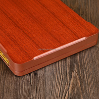 Boîte à trophées pliable personnalisable en bois et support de présentation de médailles, boîte à certificats en bois couleur séquoia et plaque souvenir en bois
