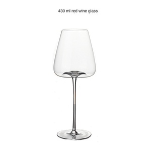 Calice Moderno ed Elegante per Vino <span class=keywords><strong>Borgogna</strong></span>, Bicchiere in Cristallo Trasparente con Effetto Luminoso, Elegante Calice in Metallo per Bevande e Uso Alberghiero - Product Image 6