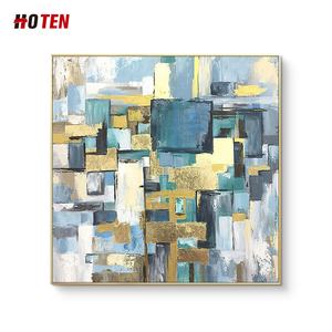 Puro pintado a mano arte abstracto pintura al óleo paisaje lienzo tela para decoración para sala de estar - Product Image 2