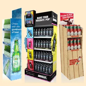 Présentoirs pour canettes de bière en Promotion de supermarché au détail, présentoirs pour boissons, présentoirs pour bière