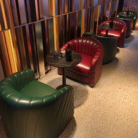 Ensemble table et chaises en bois massif de style américain pour bar à cigares, canapé de café, club commercial, lounge, bar à vin, bistro de musique folklorique, restaurant