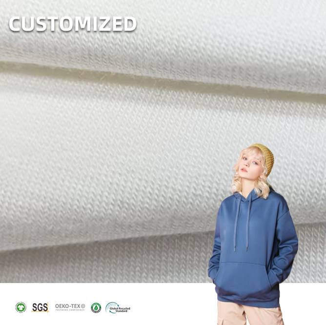Oeko-Tex Certified Knitted Eco-friendly 220gsm 67% Bamboo 28% Organic Cotton 5% Spandex Stretch Jersey Fabric for Girls Boys