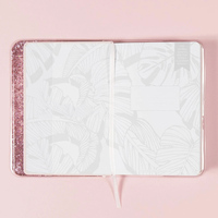 Macaron — couverture personnalisée en PVC A5, papeterie rose à paillettes pour Agenda, Agenda