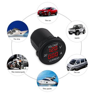 โวลต์มิเตอร์แอมป์มิเตอร์ดิจิตอล <span class=keywords><strong>DC</strong></span> 12-24V 10-20A,มิเตอร์วัดแรงดันกระแสไฟฟ้าหน้าจอ LED สำหรับจักรยานไฟฟ้ามอเตอร์ไซค์ใช้ได้ทุกรุ่น - Product Image 3