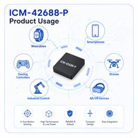 Sensor de Movimiento MEMS de 6 Ejes Original para Drones ICM-42688-P, Giroscopio y Acelerómetro de 4000dps, 3-5V, LGA-14, Ultra Bajo Ruido para Drones/AR/VR