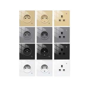 <span class=keywords><strong>Prise</strong></span> murale <span class=keywords><strong>WiFi</strong></span> personnalisée Tuya Smart Home 16A avec compteur de puissance, contrôle à distance par application, minuterie, verre trempé, cuivre pur, <span class=keywords><strong>prise</strong></span> européenne - Product Image 5