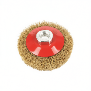 Brosse conique en fil d'acier ondulé M14 12000 Giri Min, tampon abrasif grossier pour meuleuse d'angle - Product Image 2