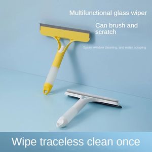 DS1433 çift taraflı cam sileceği sprey paspas temizleme fırçası cam sprey şişe ile araç ön camı pencere temizleyici Windows çekçek - Product Image 6