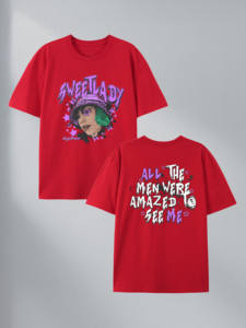 เสื้อยืดลายกราฟิก Sweet Lady ผ้าฝ้าย 100% คลังสินค้าในสหรัฐอเมริกา 7 สี - Product Image 5