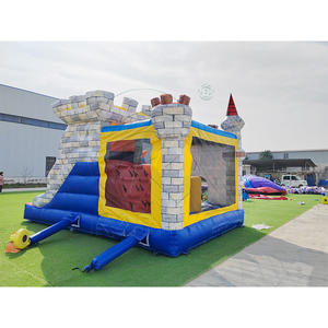 Château gonflable géant à thème avec double toboggan et tour de dragon pour les fêtes d'anniversaire <span class=keywords><strong>des</strong></span> enfants, les événements de carnaval dans la cour - Product Image 4