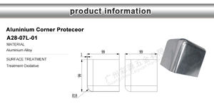 Protection d'angle de carrosserie latérale de camionnette, de camion et de remorque en acier inoxydable et aluminium, protection de bord, mur de congélateur réfrigéré - Product Image 5
