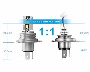 Phares <span class=keywords><strong>LED</strong></span> tout-en-un plug-and-play 50W nouvelles ampoules NH 9003 H4 Mini <span class=keywords><strong>LED</strong></span> pour Chevrolet Opel <span class=keywords><strong>Clio</strong></span> 12V 24V ampoules automatiques - Product Image 4