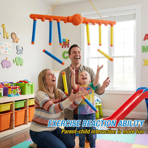 Juego de Habilidad Reflexual con Palitos que Caen, Juego de Coordinación Mano-Ojo y Entrenamiento de Tiempo de Reacción, Juguete <span class=keywords><strong>para</strong></span> Niños y <span class=keywords><strong>Adultos</strong></span> - Product Image 4