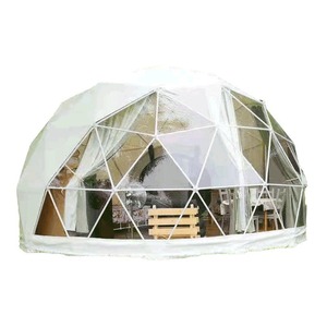 Carpa Domo Hexagonal con Estructura de Diamante, Resistente al Viento, para Uso en Exteriores en las Cuatro Estaciones, Transparente - Product Image 3
