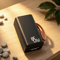 Neue Trendige Laptop Outdoor 10000mAh Produkt Tragbare Powerbank mit Kabel PD 45W Schnellladung Powerbank für Macbook Pro