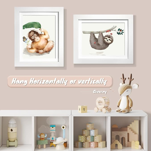 Trẻ em nghệ thuật khung bằng gỗ 8.5x11 hình ảnh khung với Mat thay đổi hiển thị lưu trữ khung tường giữ 100 miếng - Product Image 4