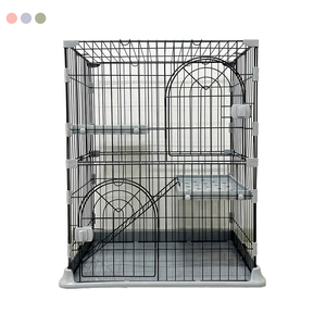 <span class=keywords><strong>Cage</strong></span> de luxe pour chat solide multicouche conception amovible grand espace mousqueton fixation forte Durable <span class=keywords><strong>Cage</strong></span> pour animaux de compagnie sécurité porte serrure boîte - Product Image 2