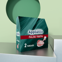 Boîte de rangement en carton personnalisée avec logo pour prothèses dentaires, organiseur de dents, étui pour prothèses dentaires, soins dentaires