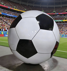 Escultura de Balón de <span class=keywords><strong>Fútbol</strong></span> de Acero Inoxidable Personalizable Directo de Fábrica - Product Image 2