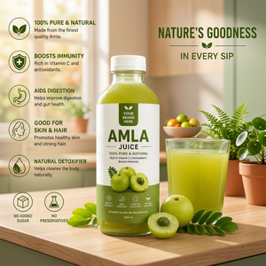Amla Juice 500ml Pure Natural Immune Support Antioxidant Herbal <b>Supplement</b> with Hair Growth Benefits - Product Image 2