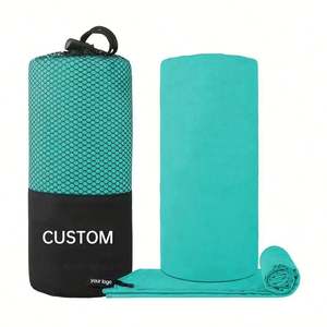 Toalla de Microfibra Personalizada con Logotipo, Doble Cara, Portátil, de Secado Rápido, Súper Absorbente, para Yoga, Natación y Playa, con Impresión Activa - Product Image 1