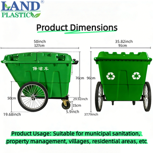 <span class=keywords><strong>รถ</strong></span><span class=keywords><strong>เข็น</strong></span>เก็บ<span class=keywords><strong>ขยะ</strong></span>กลางแจ้งแบบ<span class=keywords><strong>เข็น</strong></span>มือ 400 ลิตร วัสดุ HDPE บริสุทธิ์ 100% พร้อมเบรก <span class=keywords><strong>ล้อ</strong></span>เลื่อน ฝาเปิดคู่ สำหรับใช้งานบนถนน - Product Image 4