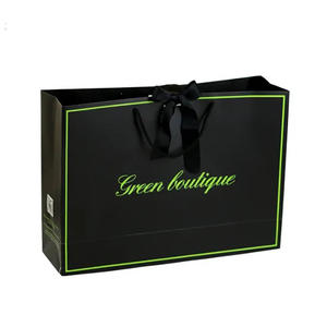 2025 Shopping Emballage Papier Kraft <span class=keywords><strong>Boutique</strong></span> Bowknot Papier Premium Sacs Cadeaux Fantaisie avec Bowknot - Product Image 5