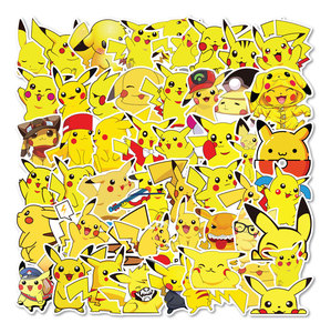 Adesivi Pokémon <span class=keywords><strong>Pikachu</strong></span> in PVC con Stampa Digitale, Impermeabili, Ecologici, <span class=keywords><strong>di</strong></span> Alto Valore, Creativi, Fai-da-Te, per Casa e Regali Promozionali - Product Image 5