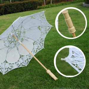 Parapluie en dentelle décoratif pour voiture, accessoires de scène et de photographie, ombrelle élégante, travail artisanal - Product Image 4