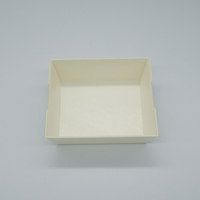 Mini plateau à dessert empilable en bois, jetable, de qualité alimentaire, pour servir des bouchées lors de mariages, d'événements et de traiteurs