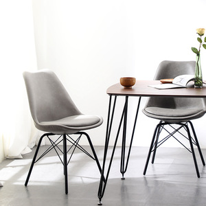 Modern Minimalist Upholstered Dining Chair Nordic Style With <b>Backrest</b> For Living Room Adult Use - Product Image 2