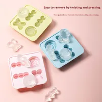 Moule à glaçons rond en silicone souple Rose pour cocktails et boissons maison – Plateau de congélation écologique et réutilisable